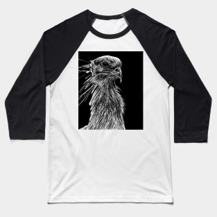 Secretary bird ink illustration Baseball T-Shirt